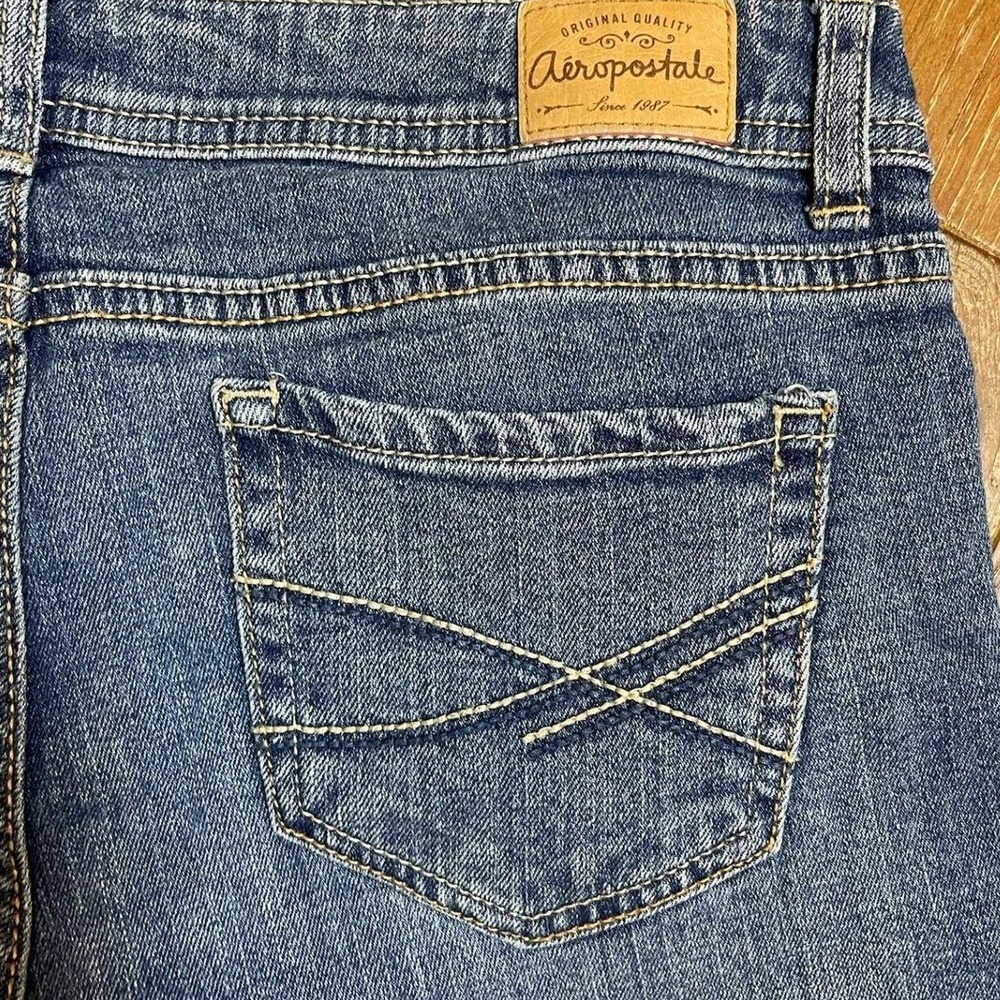 Aeropostale Chelsea Bootcut Jeans Size 8 Reg Medium Wash Y2K 2000s Stretch‎ - Picture 11 of 13